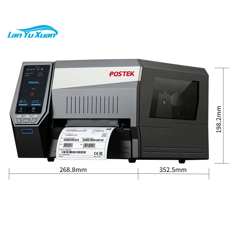 Barcode Printer - POSTEK GX3r マルチインタラクティブバーコードラベルプリンター。300dpiのダイレクトサーマル転写方式、16インチ/秒の印刷速度、RFID対応バーコードラベルプリンター。