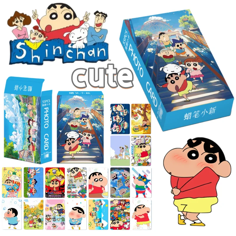 Printer Paper - クレヨンしんちゃん 新しいカード、クリエイティブなデザイン、かわいらしい、高級感のある外観、おしゃれ、持ち運びやすい、しんちゃんのポストカード、学生向けのしおり。