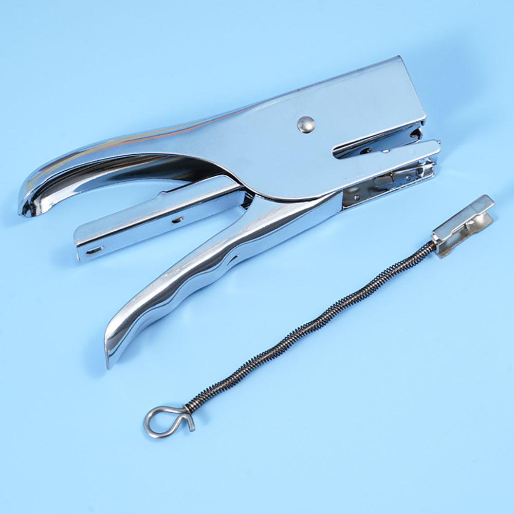 Stapler Heavy Duty - 金属製の携帯用ステープラー、手で持てるテイクアウト用包装用省力型結束機、12ゲージステープラー、オフィス用結束機
