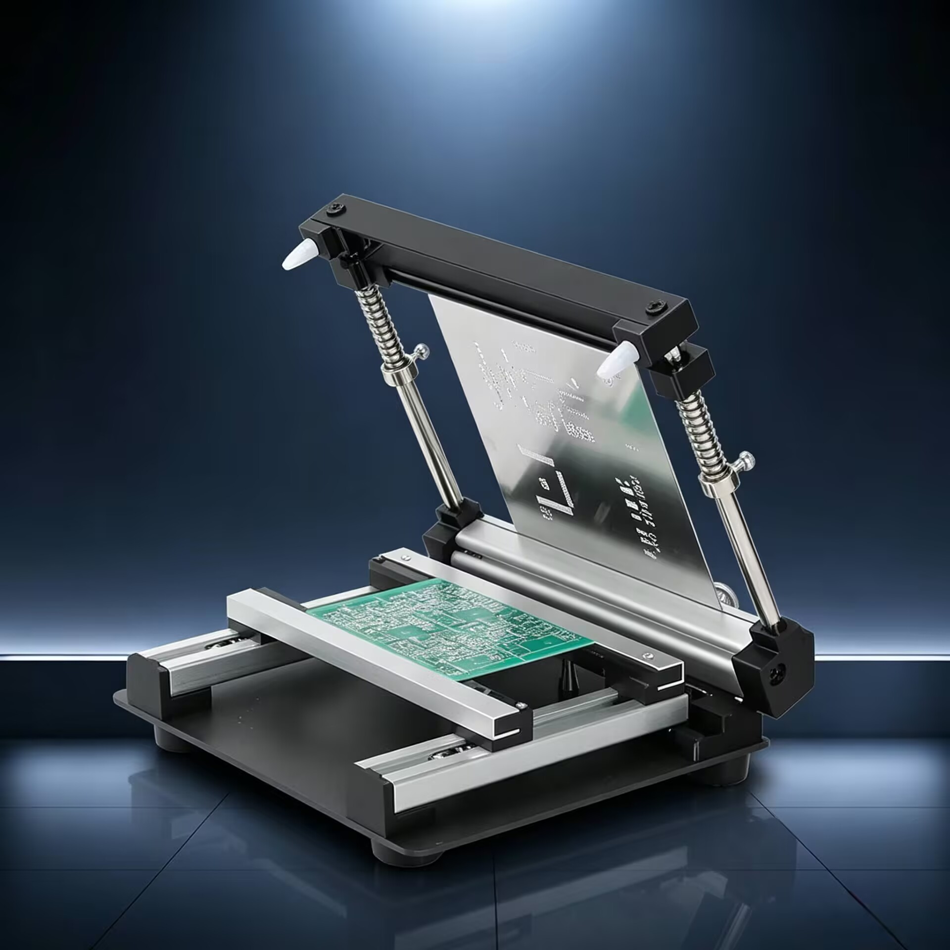 Commercial Book Printing Machines - Ranlraka SMTステンシルプリンター マニュアルはんだペースト印刷機 20x20cm 15x15cm スチールステンシルワークベンチ