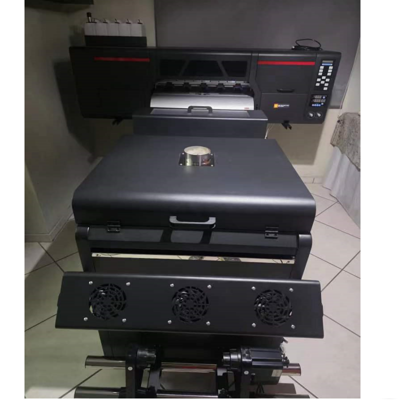 Commercial Fabric Printing Machine - 60cm 2ヘッド Xp600/I3200 DTFプリンター 24インチ大型PETフィルム印刷機 パウダーシェーカー付き
