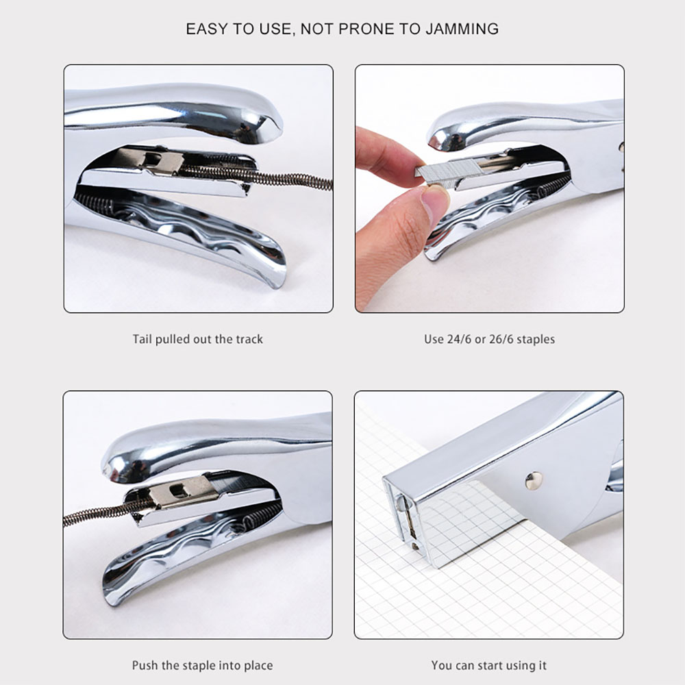金属製の携帯用ステープラー、手で持てるテイクアウト用包装用省 - Stapler Heavy Duty のレビューと価格