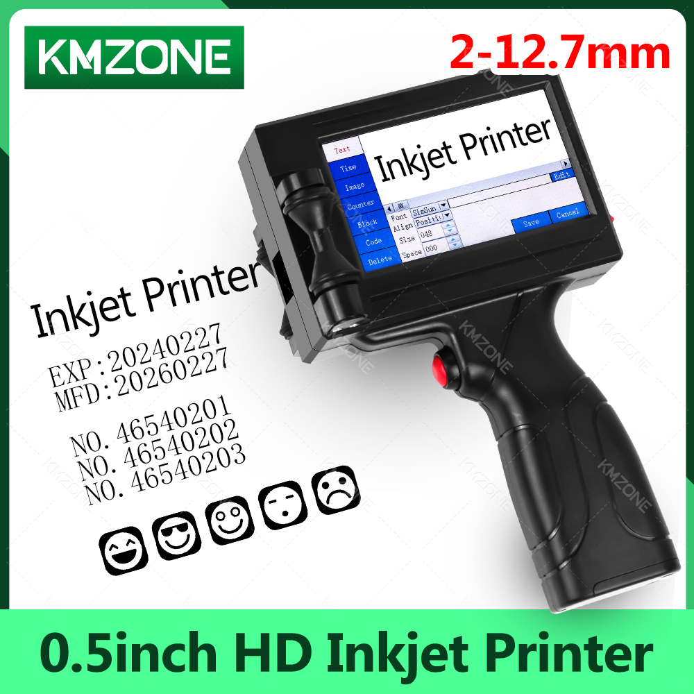 ポータブルハンドヘルドインクジェットプリンター、インクカート - Commercial Book Printing Machines のレビューと価格
