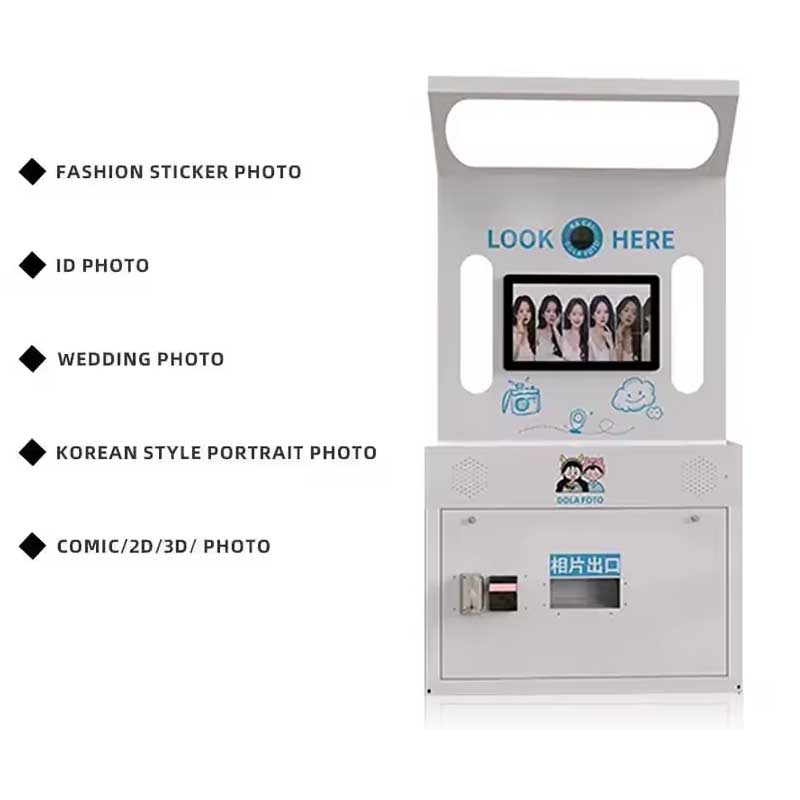 写真撮影ブース、コイン式、カスタマイズ可能、セルフサービス、 - Photo Printer のレビューと価格